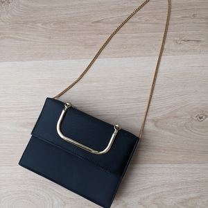Unique Vintage Ande Convertible Shoulder Bag with Gold Accent